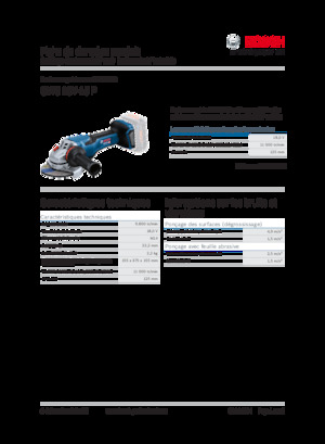 Акумулаторни ъглошлайфи Bosch GWS 18V-15 P