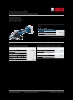 Акумулаторни ъглошлайфи Bosch GWS 18V-15 P