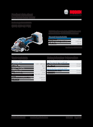 Акумулаторни ъглошлайфи Bosch GWS 18V-15 PSC