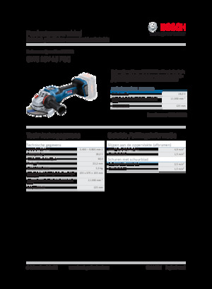 Акумулаторни ъглошлайфи Bosch GWS 18V-15 PSC