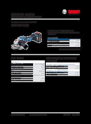 Акумулаторни ъглошлайфи Bosch GWS 18V-15 SC