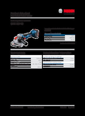 Акумулаторни ъглошлайфи Bosch GWX 18V-10