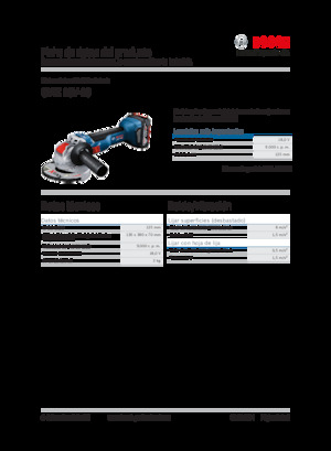 Акумулаторни ъглошлайфи Bosch GWX 18V-10