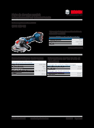 Акумулаторни ъглошлайфи Bosch GWX 18V-10