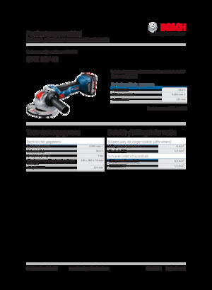 Акумулаторни ъглошлайфи Bosch GWX 18V-10