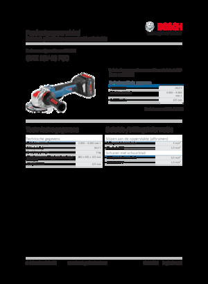 Акумулаторни ъглошлайфи Bosch GWX 18V-10 PSC