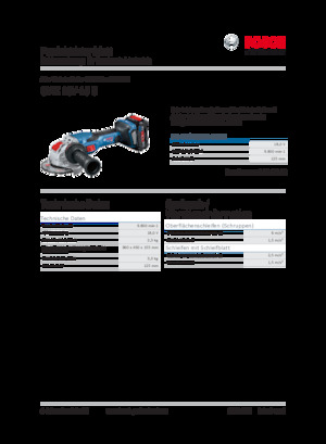 Акумулаторни ъглошлайфи Bosch GWX 18V-15 C