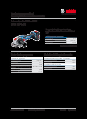 Акумулаторни ъглошлайфи Bosch GWX 18V-15 C