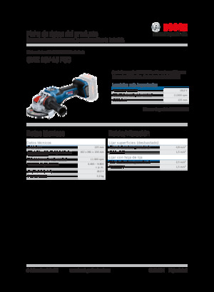 Акумулаторни ъглошлайфи Bosch GWX 18V-15 PSC