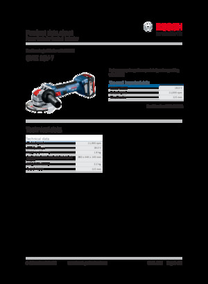 Акумулаторни ъглошлайфи Bosch GWX 18V-7