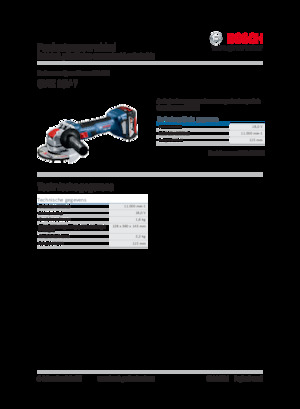 Акумулаторни ъглошлайфи Bosch GWX 18V-7