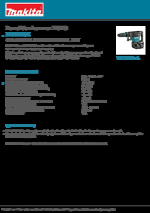 Акумулаторни чукове за разрушаване Makita HM002GZ