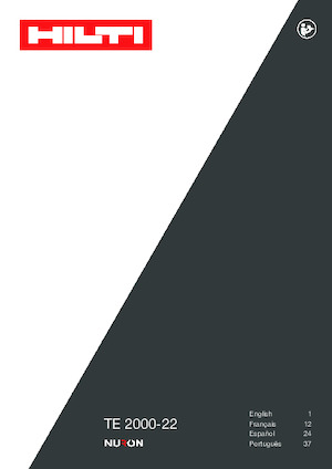 Акумулаторни чукове за разрушаване Hilti TE 2000-22