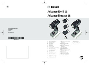 Акумулаторни бормашини и винтоверти Bosch AdvancedImpact 18