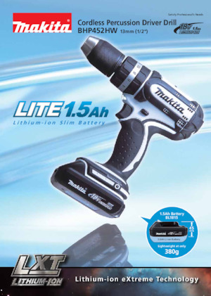 Акумулаторни бормашини и винтоверти Makita BHP452HW 