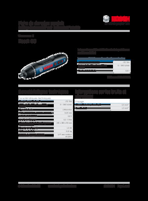 Акумулаторни бормашини и винтоверти Bosch Bosch GO