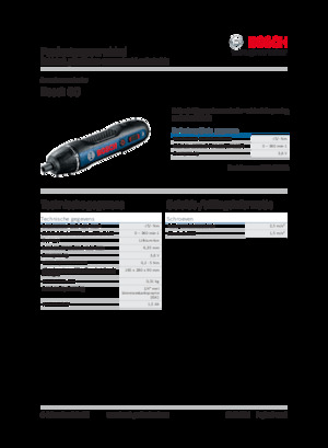 Акумулаторни бормашини и винтоверти Bosch Bosch GO