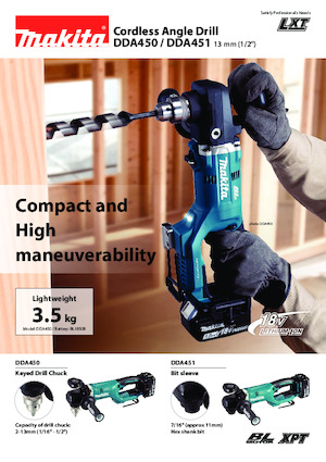 Акумулаторни бормашини и винтоверти Makita DDA450