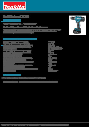 Акумулаторни бормашини и винтоверти Makita DDF453RFE