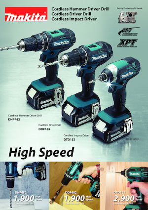 Акумулаторни бормашини и винтоверти Makita DDF482