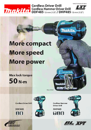 Акумулаторни бормашини и винтоверти Makita DHP485