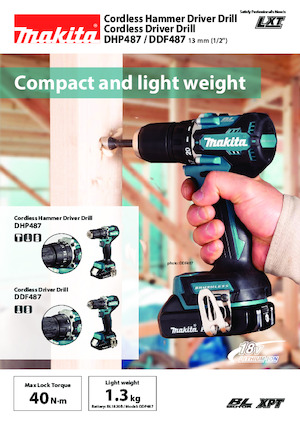 Акумулаторни бормашини и винтоверти Makita DDF487