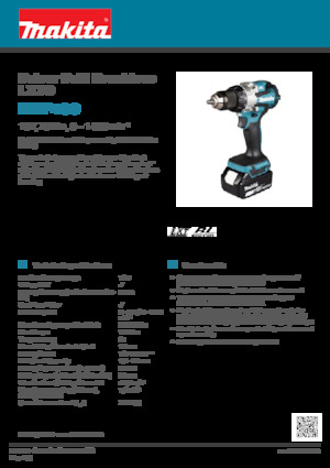 Акумулаторни бормашини и винтоверти Makita DDF489