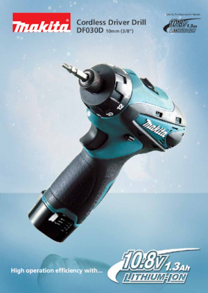 Акумулаторни бормашини и винтоверти Makita DF030D 