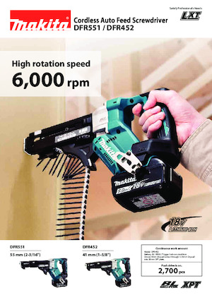 Акумулаторни бормашини и винтоверти Makita DFR452 