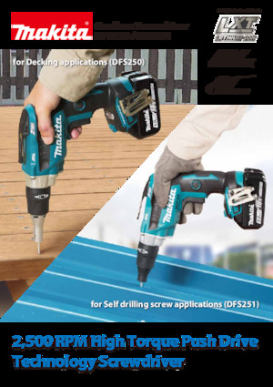 Акумулаторни бормашини и винтоверти Makita DFS250 