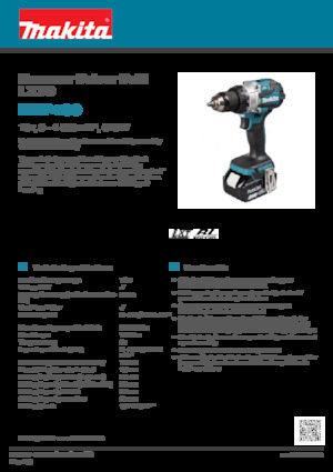 Акумулаторни бормашини и винтоверти Makita DHP489