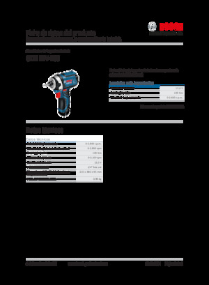 Акумулаторни бормашини и винтоверти Bosch GDR 12V-105
