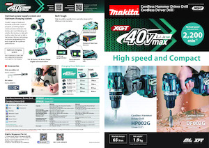 Акумулаторни бормашини и винтоверти Makita HP002G