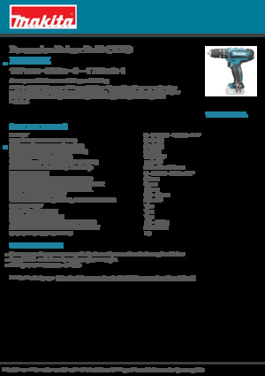 Акумулаторни бормашини и винтоверти Makita HP331DZ