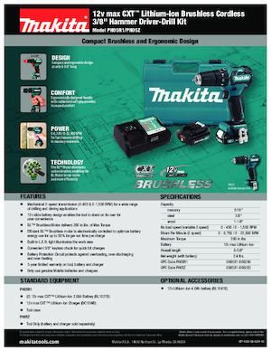 Акумулаторни бормашини и винтоверти Makita PH05Z
