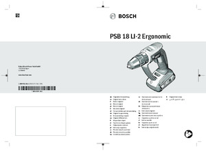 Акумулаторни бормашини и винтоверти Bosch PSB 18 LI-2 Ergonomic