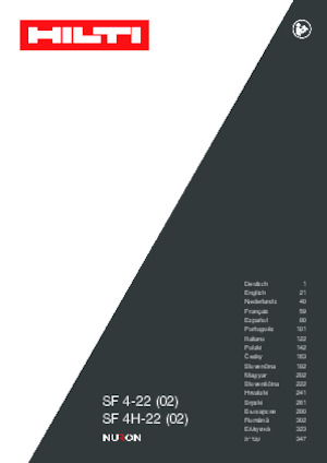 Акумулаторни бормашини и винтоверти Hilti SF 4H-22