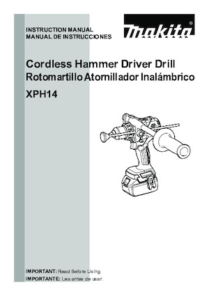 Акумулаторни бормашини и винтоверти Makita XPH14Z