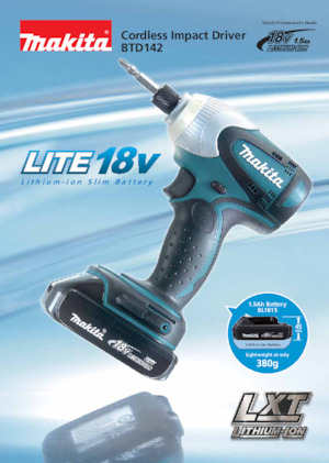 Акумулаторни ударни винтоверти и гаечни ключове Makita BTD142 