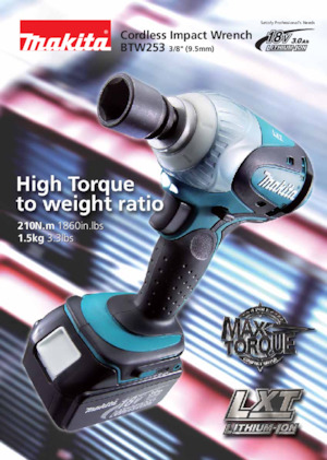 Акумулаторни ударни винтоверти и гаечни ключове Makita BTW253 