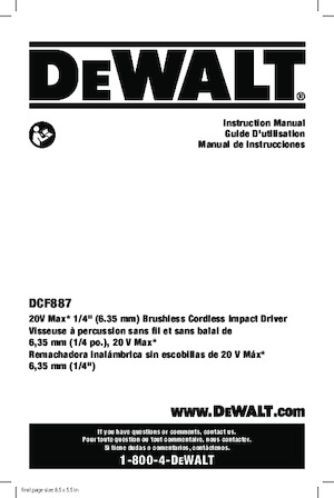 Акумулаторни ударни винтоверти и гаечни ключове DEWALT DCF887D2