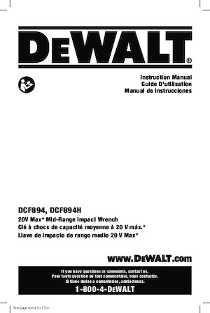 Акумулаторни ударни винтоверти и гаечни ключове DEWALT DCF894P2