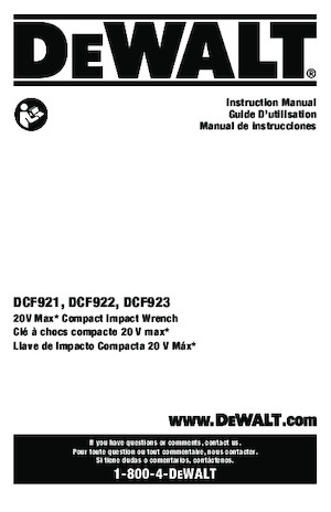 Акумулаторни ударни винтоверти и гаечни ключове DEWALT DCF921P2