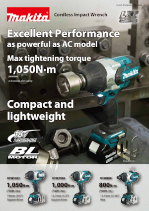 Акумулаторни ударни винтоверти и гаечни ключове Makita DTW1001 