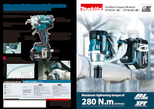 Акумулаторни ударни винтоверти и гаечни ключове Makita DTW280 