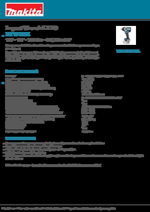 Акумулаторни ударни винтоверти и гаечни ключове Makita DTW701Z