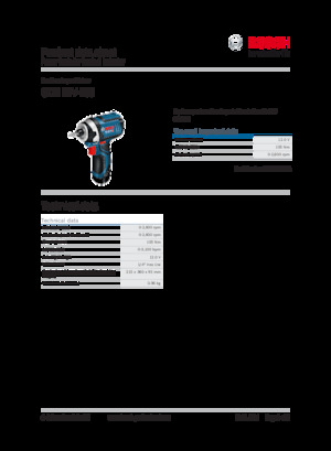 Акумулаторни ударни винтоверти и гаечни ключове Bosch GDR 12V-105