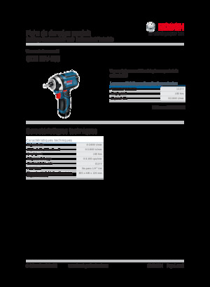 Акумулаторни ударни винтоверти и гаечни ключове Bosch GDR 12V-105