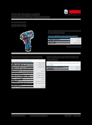 Акумулаторни ударни винтоверти и гаечни ключове Bosch GDR 12V-110