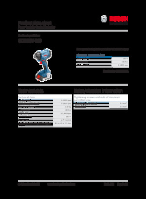 Акумулаторни ударни винтоверти и гаечни ключове Bosch GDR 18V-160